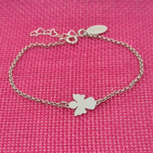 Pulseira menina  Anjo Afetos 5000706  prata Lei 925 