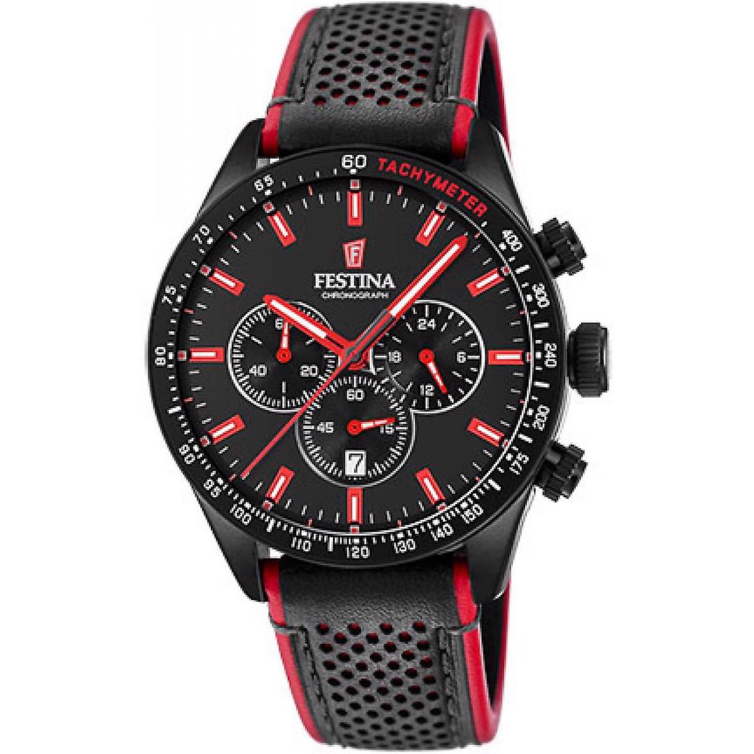  FESTINA F20359/4  CHRONO SPORT  preto e vermelho