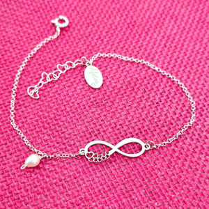 PULSEIRA INFINITO CORAÇÕES 5001798/950 Prata 925 AFETOS