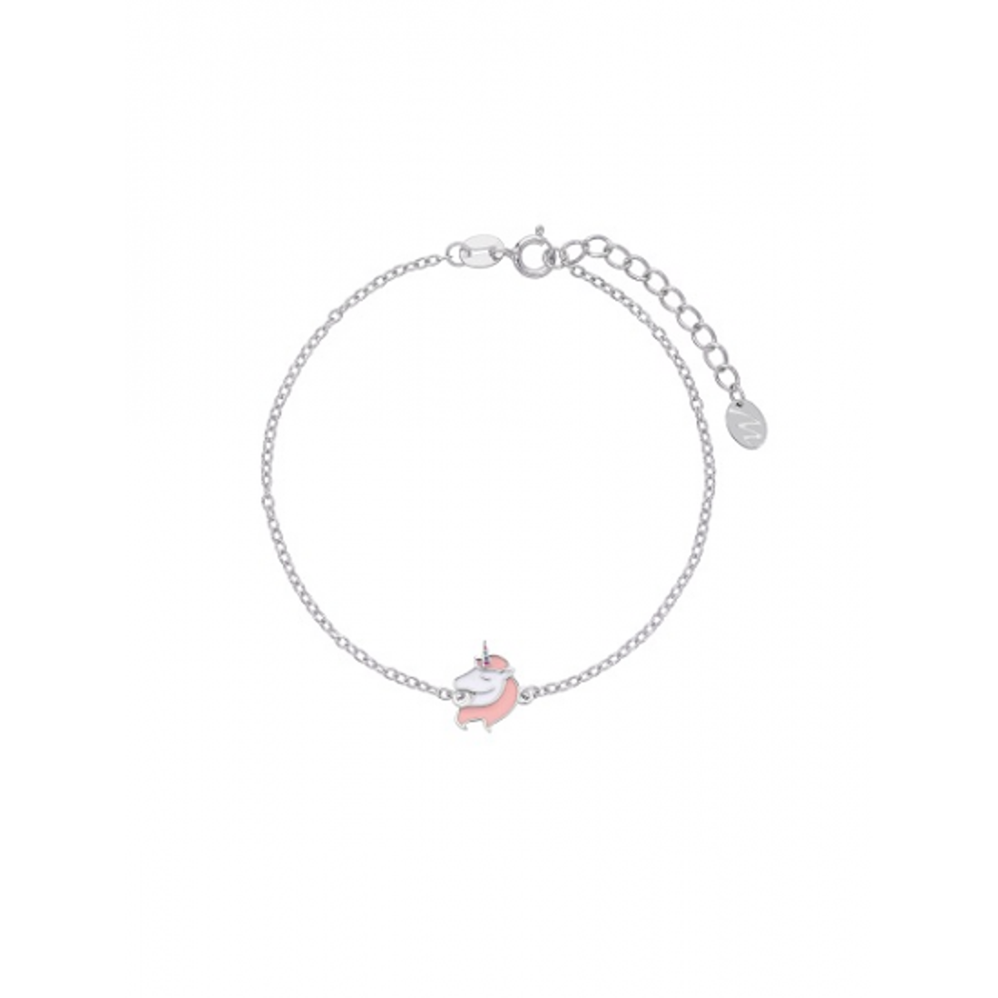 PULSEIRA UNICORNIO ROSA 5002173  D02403AH PRATA MAREA