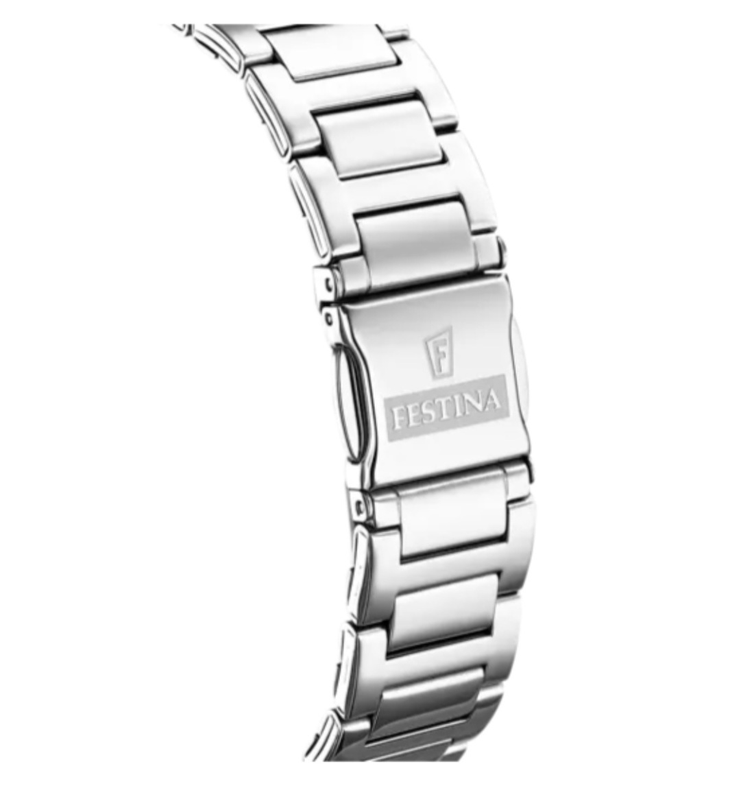 FESTINA BOYFRIEND WATCH F16719/1 WHITE STEEL STRAP, WOMEN'S