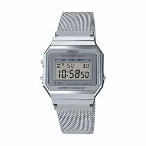 Relógio CASIO A700WEM-7AEF Unisexo Vintage Edgy Prateado