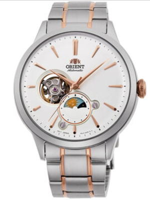 Relógio Orient Bambino SUN & MOON Automático RA-AS0101S10B